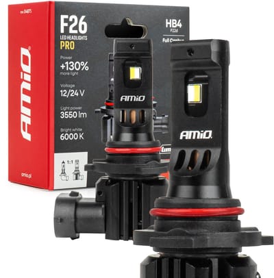 AMiO LumiTec F26 Night Breakers HB4 +130% PRO LIMITED LED Koplampen - 68W 12V 24V FULL CANBUS Dimlicht Low Beam Mistlamp