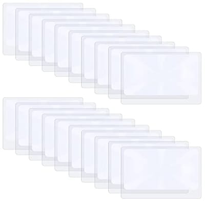 20 Stuks 3X Vergrootglas Pocket Lens voor Lezen en Sieraden