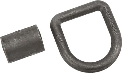 aqxreight 1/2 Inch Gelaste D-ring Bevestigingsankers met Lasclips voor Aanhangwagen, Bestelwagen, Veilige Lading en Voertuigbevestiging, Zware Gesmede Stalen Ankerpunten met een