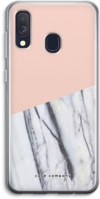 Case Company® - Hoesje geschikt voor Samsung Galaxy A40 hoesje - A touch of peach - Soft Cover Telefoonhoesje - Bescherming aan alle Kanten en Schermrand