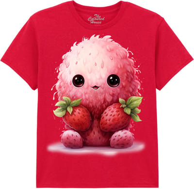 KIDS Aardbei Sitting Strawberry The Coloured House KIDS T-shirt XL