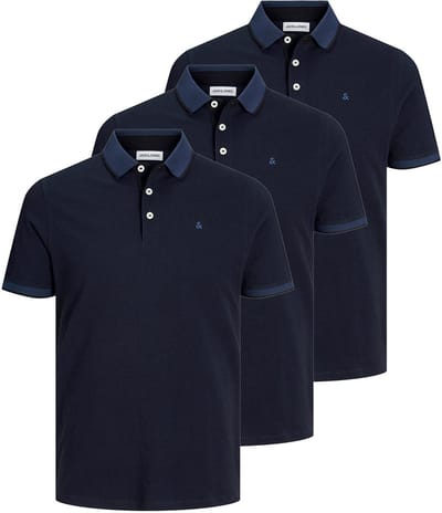 Jack & Jones Heren poloshirt 3 pack Paulos - Slim Fit