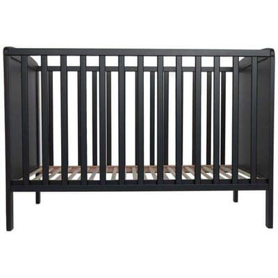 Prénatal Ledikant Skye - Babybed - Babybedje met Platte Spijlen - 60x120 cm - Exclusief Matras - Zwart