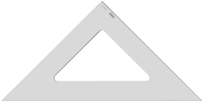 MINERVA Geodriehoek, Hypotenusa: 424 mm, 45 Graden
