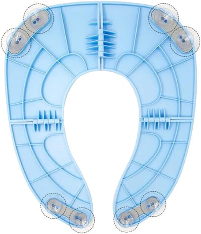 Toiletkussen Opvouwbaar - Zachte Toiletring - Zindelijkheidstraining - Draagbaar en Comfortabel - 29 x 34.4 cm