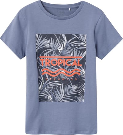 Name it t-shirt jongens - blauw - NKMhenne - maat 116