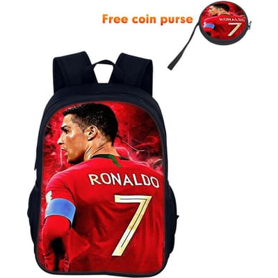 Ronaldo Schoolrugzak Tas Sport Schooltas CR Rugzak Mochila Voetbalster Student Rugzak Tas voor Jongens Meisjes Beste Cadeau