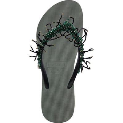 Uzurii | Teenslippers | Dames | Legergroen | Maat 35/36