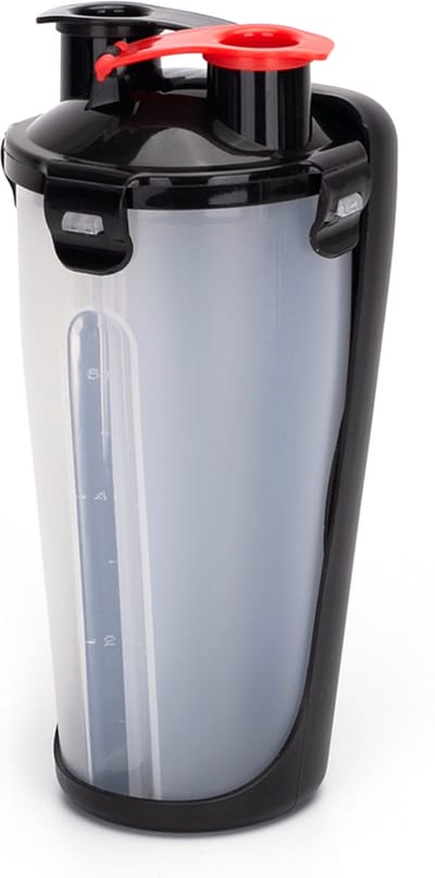 Nobleza Drinkfles Hond - Waterfles Hond met Voerbak - 2-in-1 Reisfles - 500 ml - Zwart