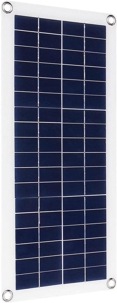 Zonnepaneel - Zonne-energie paneel - Stroom opwekken - Hoog rendement - 20W - Zwart