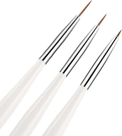 Striper nail art penseel/Nail art kwast/3 stuks
