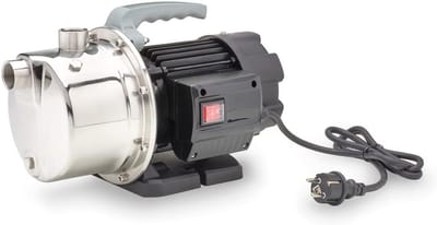 Tuinpomp - Waterpomp - Bewatering Gazon - Onderhoudsvrije Motor - 4500 Liter - Zwart/Grijs