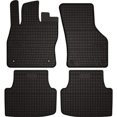 Wielganizator SolidPRO Serie - Rubber Autovloermatten - Zwart - Geschikt voor Seat Leon IV - Maximale Bescherming