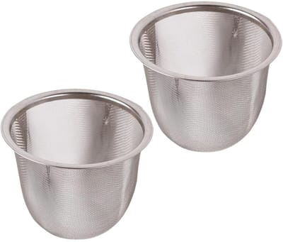 2-delige RVS Thee-Infuser – Fijnmazige Theezeef voor Losse Thee