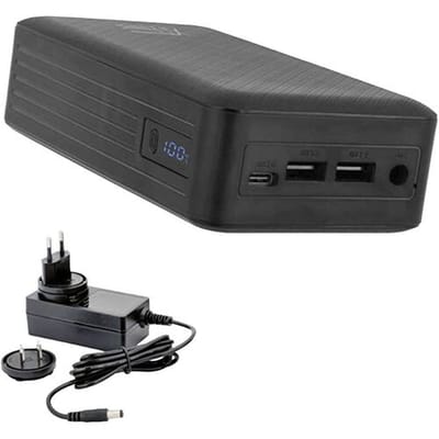 XTPower XT-27000 DC AO PA Powerbank 26800 mAh Li-ion USB, USB-C, DC-aansluiting 3,5 mm Zwart Gelijktijdig laden en ontladen, Statusweergave
