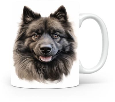 Mok Keeshond Beker voor koffie of tas voor thee, cadeau voor dierenliefhebbers, moeder, vader, collega, vriend, vriendin, kantoor, opa, oma, hond, kerst, sinterklaas, verjaardag