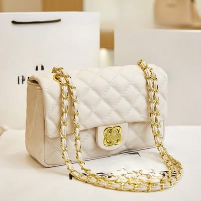 Mode Schoudertas Onderarmtas Dames Volledige Complement Diamanten Kettingtas Zomer Crossbody Tas Klein Vierkant Eenvoudig