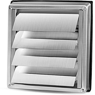 Weerbestendig Rooster met Beweegbare Lamellen - Ventilatierooster 100mm, 125mm, 150mm