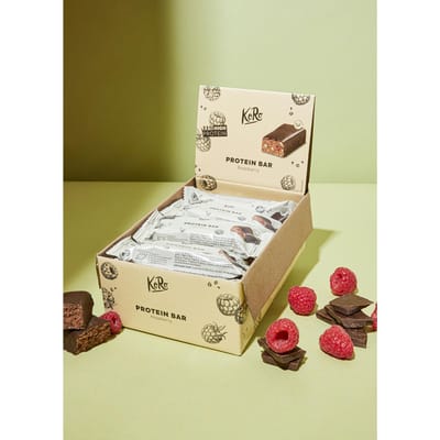 KoRo | Bio vegan protein bar framboos-chocolade 12 x 50 g