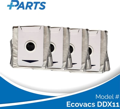 Ecovacs DDX11 Stofzakken (4 Stuks, Plus.Parts® alternatief voor DDB030031)