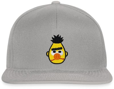 Sesame Street Bert Borduurwerk Snapback cap