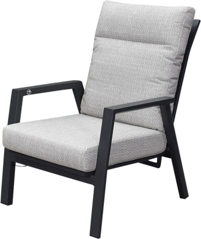 Barolo lounge tuinstoel verstelbaar aluminium antraciet