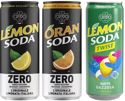 LemonSoda ZERO L'ORIGINALE Assortiment - LemonSoda ZERO (8st) - OranSoda ZERO (8st) - LemonSoda Twist (8st) - tray 24 x 33cl