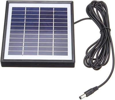 Zonnepaneel - Draagbare Energie - Apparaten Opladen - Hoge Conversie Efficiëntie - 5W 12V - Zwart