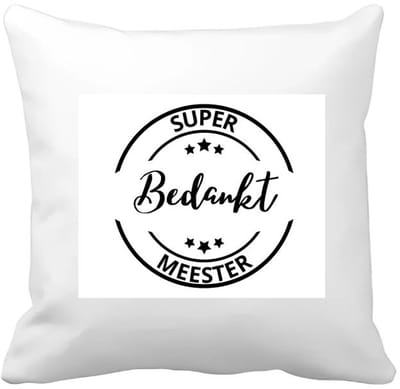 Akyol - super bedankt meester Kussen hoes - Meester - een meester - school - verjaardagscadeau - afscheidscadeau - kado - gift - 40 bij 40 cm