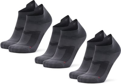 DANISH ENDURANCE Lage Hardloopsokken - Ademend & Blarenvrije Sportsokken - Unisex - 3 Paar - 35-38