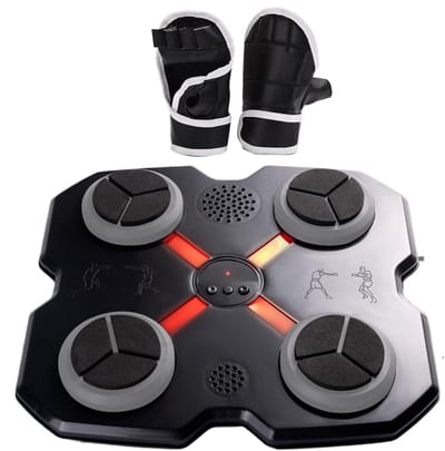 Boksmachine, trainingsuitrusting met handschoenen, bokstrainingsmachine met muziek, voor jongens en meisjes, voor de sportschool thuis, voor indoortraining