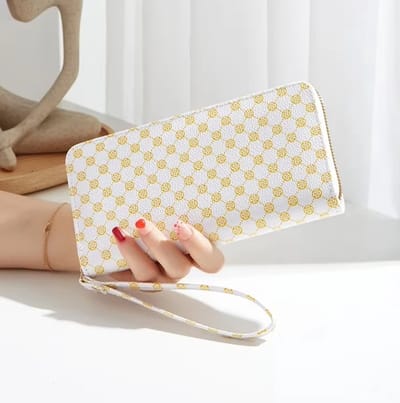 Actie4you® - Dames Wallet - Luxe Grote Dames Portemonnee - Smartphonehouder - Pasjeshouder - Creditcardhouder - PU Leer - 11 Pasjes - Extra Vakken - Wit