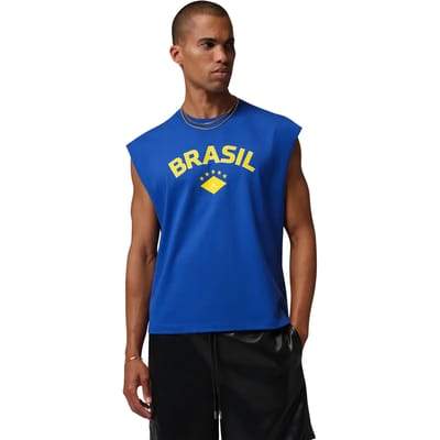 Mouwloze T-shirt Brazilië Coupe du monde 2026