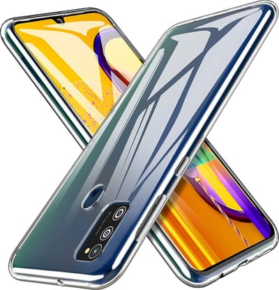 HB Hoesje Geschikt voor Samsung Galaxy M21 - Transparant - Siliconen Back Cover