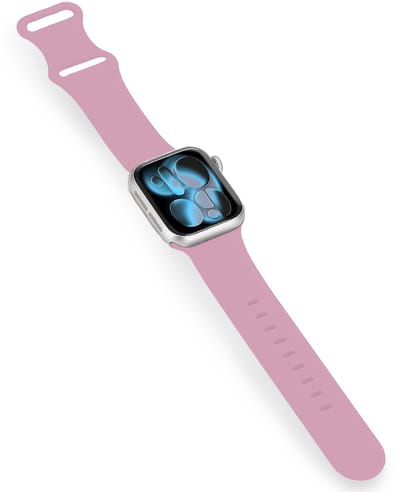 Bandje Geschikt voor Apple Watch 1, 2, 3, 4, 5, 6, 7, 8, 9, 10, 11, SE - 42/44/45/46 mm Siliconen Verstelbaar Polsband - Horloge Bandje - Lila