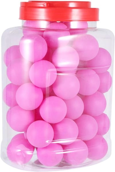 Pongballen 60 Stuks - Recreatie Ballen - Buiten Spelen - Naadloos Ontwerp - 40mm Diameter - Paars