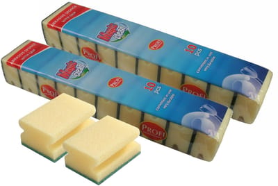 Benson Schuursponsjes - 20x stuks - met nagelbescherming - sterke reiniging - Afwassen/schoonmaken