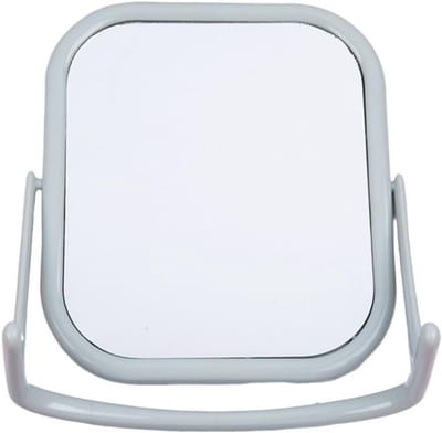 Dubbelzijdige Staande Make-up Spiegel voor Badkamer en Slaapkamer, Vergrotende Tafelspiegel met Modern Ontwerp en Handige Stand