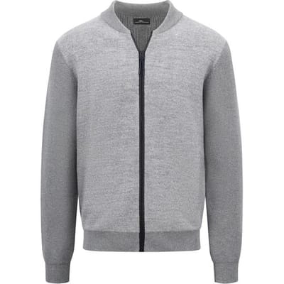 Fynch-Hatton Vest Cardigan College Boiled Wool Steel / male