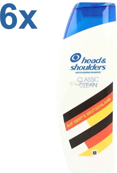 Head & Shoulders - Classic Clean - Anti-roos - Shampoo - 6x 300ml - Voordeelverpakking