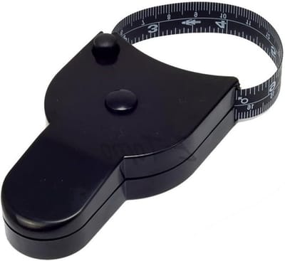 Rolmaat Meetlint - Lichaamsmeter Tailor - Lichaam Meten - Intrekbaar met knop - 1.5 Meter - Zwart