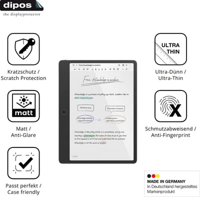 dipos – 2x Matte Beschermfolie geschikt voor TCL Note A1 NXTPaper | Krasbestendige & antireflecterende Screenprotector Ultra-Thin