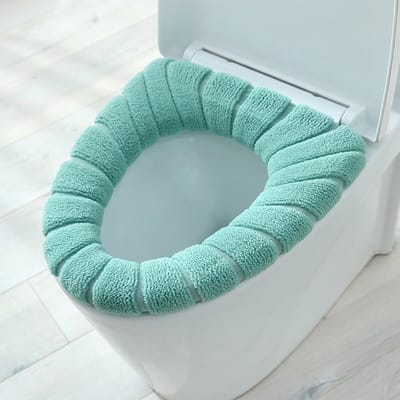 Verwarmde Toiletzitting - WC Pad - Comfortabel Zitten - Machinewasbaar Ontwerp - 30 x 30 cm - Groen