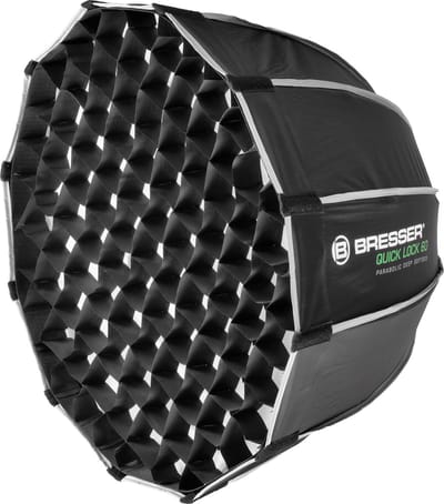 Bresser Softbox - Quick Lock Parabolische Softbox - Diameter 60cm - Incl. Honeycomb Grid en Bowens Mount