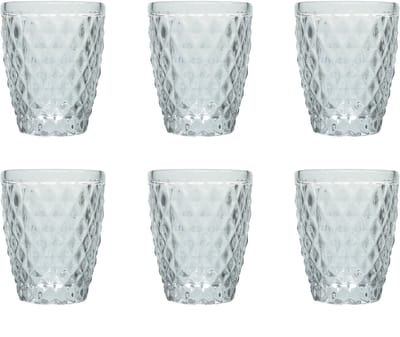 Medard de Noblat - Diamond - Glas 22 cl - Doorzichtig - 6 delig