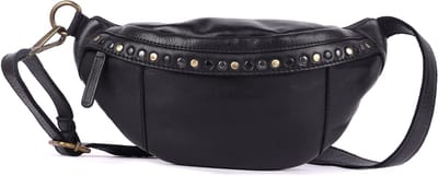 Boho Heuptas van Echt Italiaans Leer met Studs – Stijlvolle & Duurzame Unisex Reis-Fanny Pack voor Essentiële Spullen