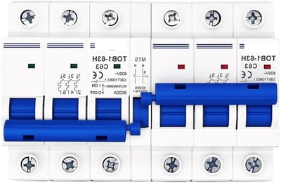 1 x 40 A 3P plus 3P MTS AC Dual Power Handmatige Transfer Schakelaar Circuit Breaker MCB 50HZ/60HZ MQXFCZUX