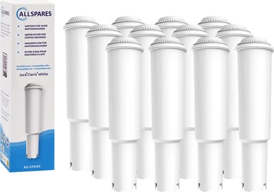 AllSpares waterfilter (12x) geschikt voor o.a. JURA IMPRESSA koffiemachines vervangingsfilter voor JURA White 60209