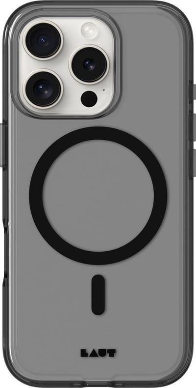 LAUT Crystal-M iPhone 16 Pro Case – Black Crystal