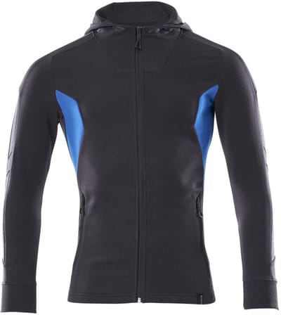 Mascot Accelerate Capuchontrui met rits 18584-962 - donkermarine/helder blauw - 2XL
